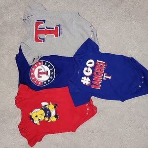 Texas Rangers Baby Onesies 12M